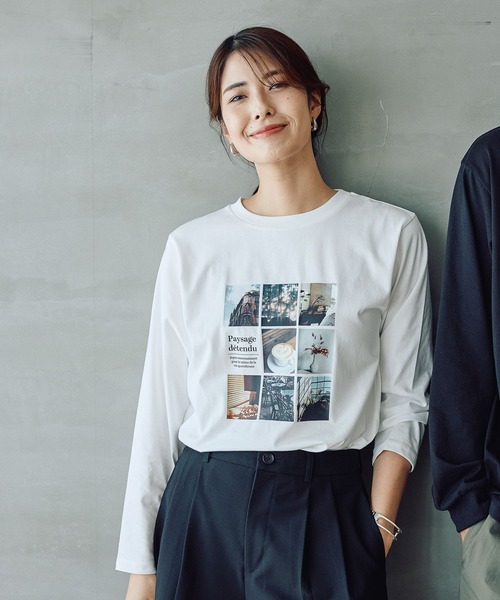 FOUND GOOD（ファウンドグッド）の「多機能アソートロンTEE（Tシャツ/カットソー・レディース・グレー系8/ホワイト系6/ホワイト系4/ブラック/ホワイト系5/ホワイト系3・L/M/S）」の20枚目の写真