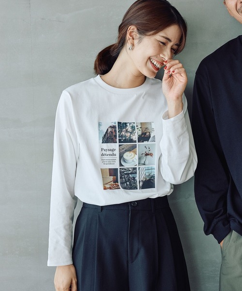 FOUND GOOD（ファウンドグッド）の「多機能アソートロンTEE（Tシャツ/カットソー・レディース・グレー系8/ホワイト系6/ホワイト系4/ブラック/ホワイト系5/ホワイト系3・L/M/S）」の21枚目の写真