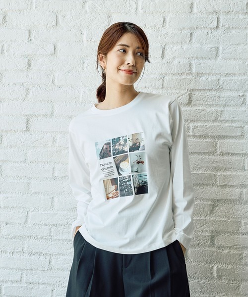 FOUND GOOD（ファウンドグッド）の「多機能アソートロンTEE（Tシャツ/カットソー・レディース・グレー系8/ホワイト系6/ホワイト系4/ブラック/ホワイト系5/ホワイト系3・L/M/S）」の22枚目の写真