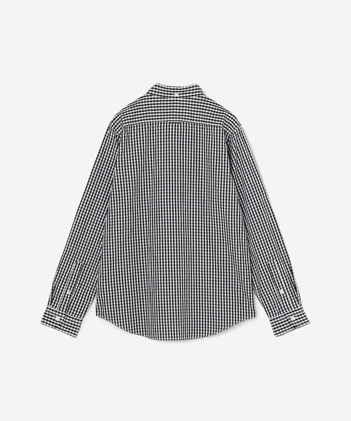 GYMPHLEX(ジムフレックス)の「Gymphlex | 長袖 ボタンダウンシャツ GINGHAM WOMEN(シャツ/ブラウス・レディース・ブラック系その他・16/14/12)」の2枚目の写真