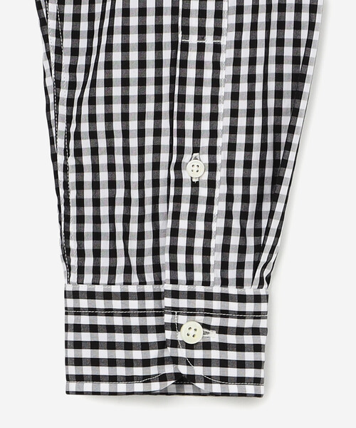 GYMPHLEX(ジムフレックス)の「Gymphlex | 長袖 ボタンダウンシャツ GINGHAM WOMEN(シャツ/ブラウス・レディース・ブラック系その他・16/14/12)」の4枚目の写真
