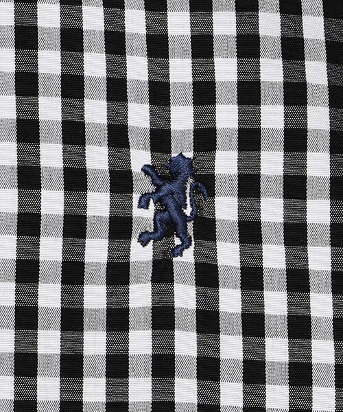 GYMPHLEX(ジムフレックス)の「Gymphlex | 長袖 ボタンダウンシャツ GINGHAM WOMEN(シャツ/ブラウス・レディース・ブラック系その他・16/14/12)」の7枚目の写真