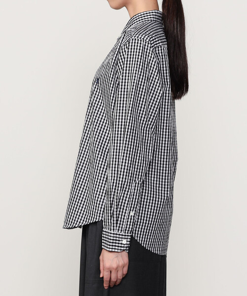 GYMPHLEX(ジムフレックス)の「Gymphlex | 長袖 ボタンダウンシャツ GINGHAM WOMEN(シャツ/ブラウス・レディース・ブラック系その他・16/14/12)」の9枚目の写真