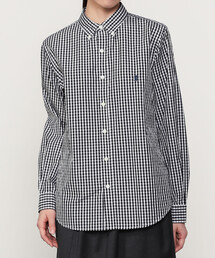 Gymphlex | 長袖 ボタンダウンシャツ GINGHAM WOMEN