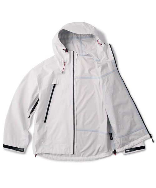 FTC（エフティーシー）の「PERTEX  3L SHELL JACKET（ナイロンジャケット・メンズ・ホワイト系その他/ブラック・X-LARGE/LARGE/MEDIUM/SMALL）」の3枚目の写真