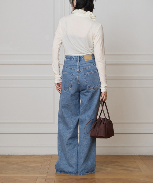 IENA LA BOUCLE（イエナラブークル）の「《追加》IENA LA BOUCLE フリルヘンリーネックカットソー（Tシャツ/カットソー・レディース・ホワイト/グレー・FREE）」の16枚目の写真