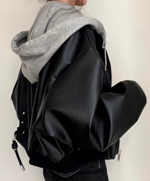 ⭐️BRAHMIN ⭐️タフタブルゾン 38 ブラック プラダ/ブルゾン/黒