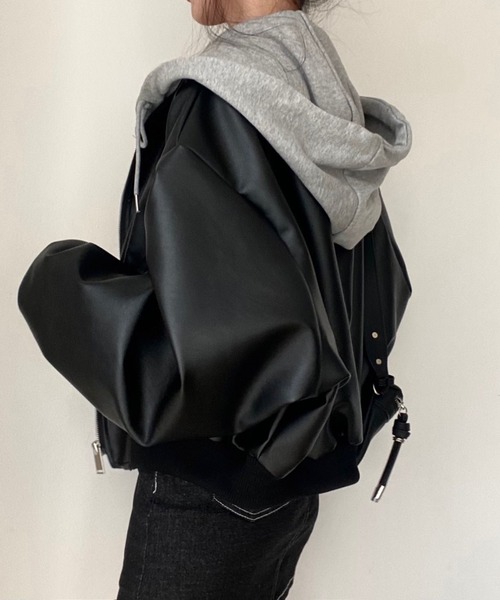 ⭐️BRAHMIN ⭐️タフタブルゾン 38 ブラック ◇Champion（チャンピオン）ポケッタブルブルゾン（ブルゾン