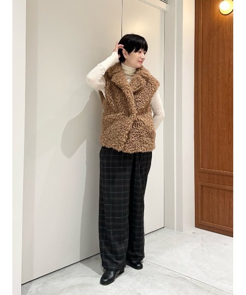 COLUMN（コラム）の「COLUMN / タートルネックニット（ニット/セーター・レディース・ホワイト/ライトブルー/ブラック/チャコールグレー・FREE）」の8枚目の写真