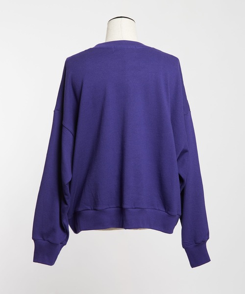 gomme（ゴム）の「40/-コーマ裏毛　ＳタックＴ（Tシャツ/カットソー・レディース・ブラック/パープル/チャコールグレー・MEDIUM）」の9枚目の写真