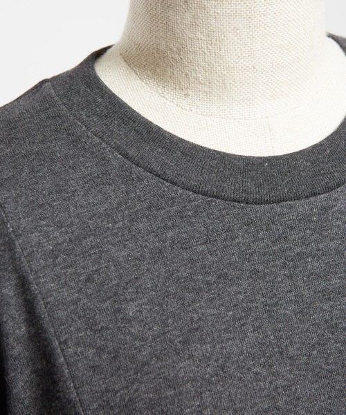 gomme（ゴム）の「40/-コーマ裏毛　ＳタックＴ（Tシャツ/カットソー・レディース・ブラック/パープル/チャコールグレー・MEDIUM）」の17枚目の写真