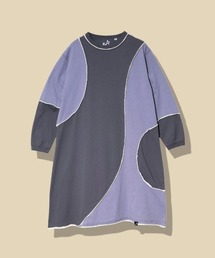USA/C カットオフ 歪み切替 ロングスリーブワンピース W