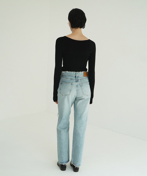 CRASH DENIM PANTS（デニムパンツ）｜CLANE（クラネ）の