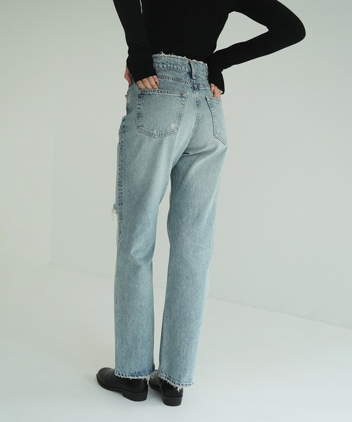 パンツ CLANE SECOND DENIM PANTS BLUE 0 SECOND DENIM PANTS（デニムパンツ）｜CLANE（クラネ）の