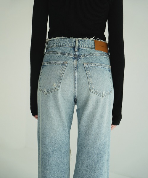 CRASH DENIM PANTS（デニムパンツ）｜CLANE（クラネ）の