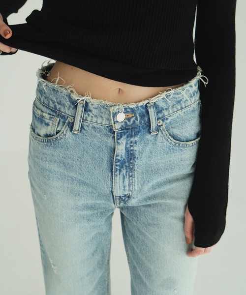 パンツ CLANE / CRASH DENIM PANTS CRASH DENIM PANTS（デニムパンツ）｜CLANE（クラネ）の