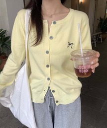 カーディガン/ボレロ（イエロー/黄色系・刺繍）ファッション通販