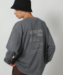 LAKOLE ラコレ （L)　メンズ　半袖シャツ　バックプリント　ベージュ セールバックワッペン半袖シャツ ⁄ 425810（シャツ⁄ブラウス