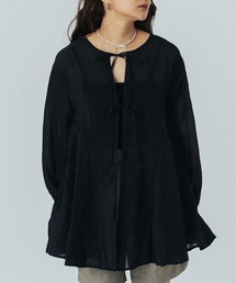BACK RIBBON BLOUSE