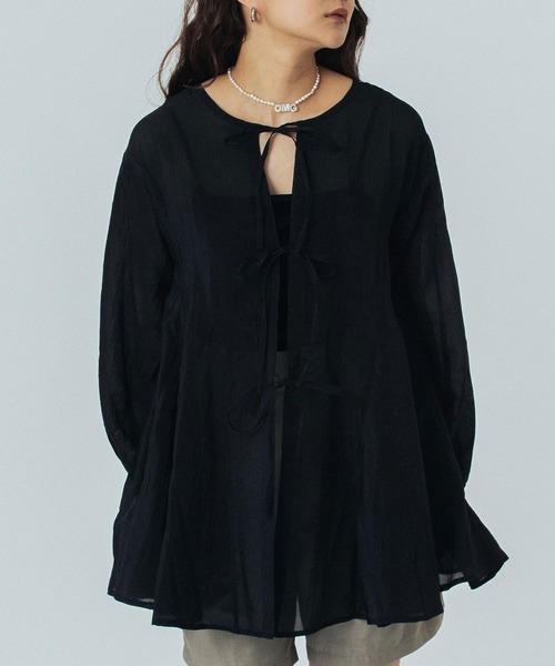 セール】BACK RIBBON BLOUSE（シャツ/ブラウス）｜ROSE BUD（ローズ