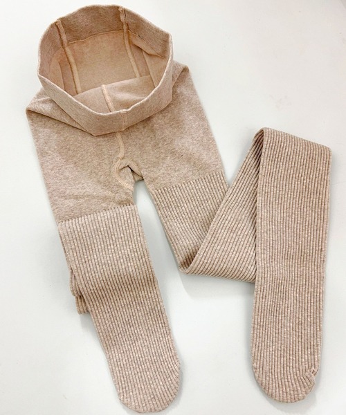 Blanc de Blue（ブランドブルー）の「リブ細身美脚タイツ（タイツ/ストッキング・レディース・グレー/ブラック/グレイッシュベージュ/ベージュ/ダークグレー/ダークブラウン/ホワイト/ライトグレー・FREE）」の10枚目の写真