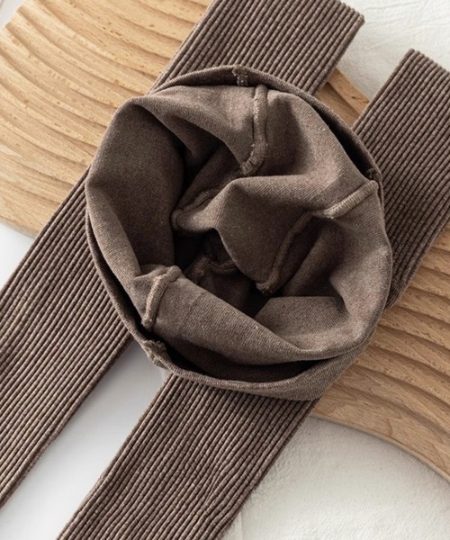 Blanc de Blue（ブランドブルー）の「リブ細身美脚タイツ（タイツ/ストッキング・レディース・グレー/ブラック/グレイッシュベージュ/ベージュ/ダークグレー/ダークブラウン/ホワイト/ライトグレー・FREE）」の11枚目の写真