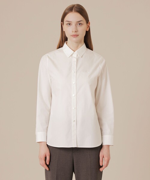 MACKINTOSH LONDON(マッキントッシュ ロンドン)の「【The Essential Collection】コットンブロードシャツ(シャツ/ブラウス・レディース・オフホワイト/ネイビー・38/40)」の6枚目の写真