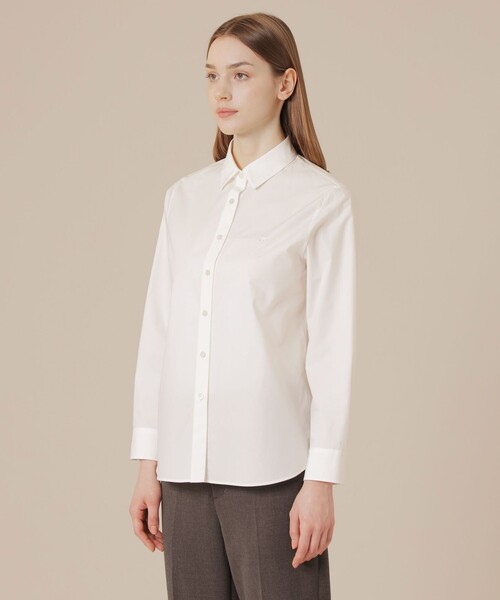 MACKINTOSH LONDON(マッキントッシュ ロンドン)の「【The Essential Collection】コットンブロードシャツ(シャツ/ブラウス・レディース・オフホワイト/ネイビー・38/40)」の7枚目の写真