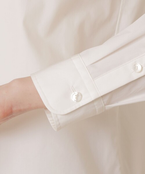 MACKINTOSH LONDON(マッキントッシュ ロンドン)の「【The Essential Collection】コットンブロードシャツ(シャツ/ブラウス・レディース・オフホワイト/ネイビー・38/40)」の9枚目の写真