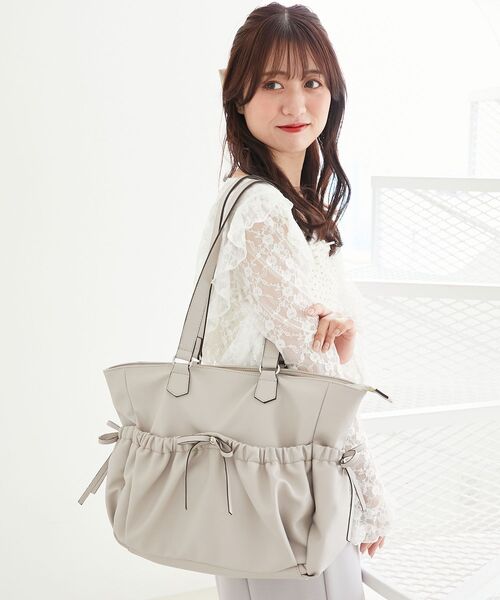 取り置き❤️保冷機能付きリボントートバック❤️エコバック20✖️32✖️13㎝ MAJESTIC LEGON（マジェスティックレゴン） トートバッグ 「推し活に