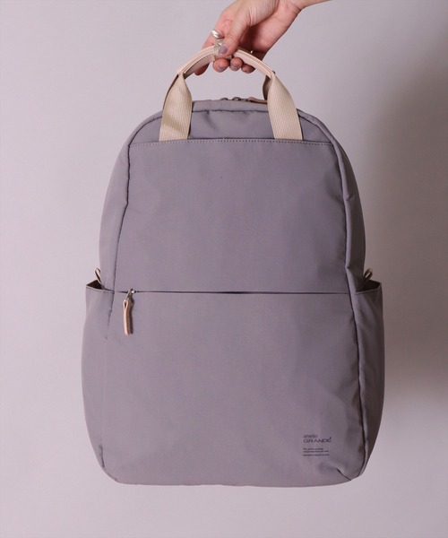 anello(アネロ)の「(LF)【anello】10ポケット/21L ハンドル付き リュック(バックパック/リュック・レディース・ブラック/ネイビー/グレー/グレイッシュベージュ・ONE SIZE)」の15枚目の写真