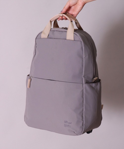 anello(アネロ)の「(LF)【anello】10ポケット/21L ハンドル付き リュック(バックパック/リュック・レディース・ブラック/ネイビー/グレー/グレイッシュベージュ・ONE SIZE)」の16枚目の写真