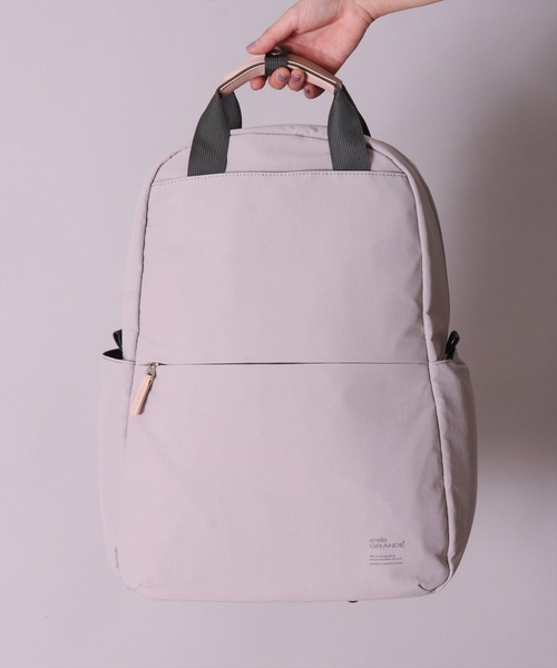anello(アネロ)の「(LF)【anello】10ポケット/21L ハンドル付き リュック(バックパック/リュック・レディース・ブラック/ネイビー/グレー/グレイッシュベージュ・ONE SIZE)」の17枚目の写真