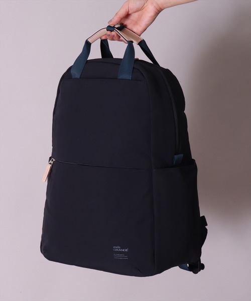 anello(アネロ)の「(LF)【anello】10ポケット/21L ハンドル付き リュック(バックパック/リュック・レディース・ブラック/ネイビー/グレー/グレイッシュベージュ・ONE SIZE)」の22枚目の写真