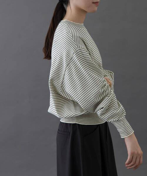 URBAN RESEARCH DOORS（アーバンリサーチドアーズ）の「FORK&SPOON　ボーダークルーネックニット（ニット/セーター・レディース・ホワイト系その他/グレー系その他/ブラウン系その他・1）」の11枚目の写真