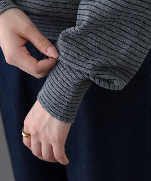 URBAN RESEARCH DOORS（アーバンリサーチドアーズ）の「FORK&SPOON　ボーダークルーネックニット（ニット/セーター・レディース・ホワイト系その他/グレー系その他/ブラウン系その他・1）」の20枚目の写真