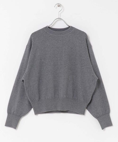 URBAN RESEARCH DOORS（アーバンリサーチドアーズ）の「FORK&SPOON　ボーダークルーネックニット（ニット/セーター・レディース・ホワイト系その他/グレー系その他/ブラウン系その他・1）」の22枚目の写真