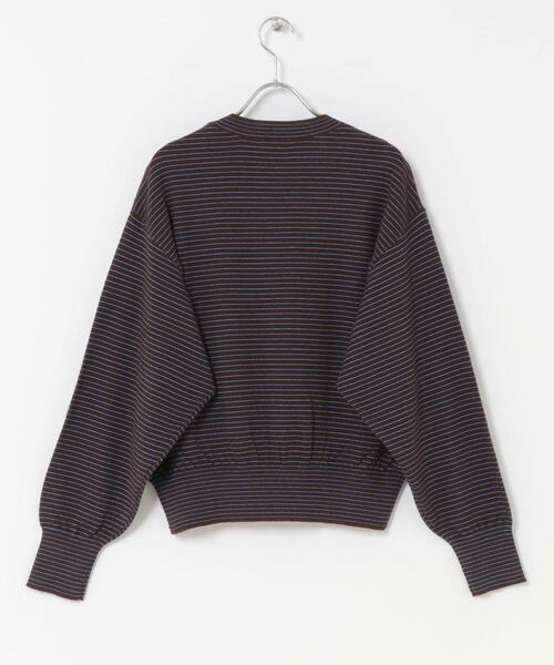 URBAN RESEARCH DOORS（アーバンリサーチドアーズ）の「FORK&SPOON　ボーダークルーネックニット（ニット/セーター・レディース・ホワイト系その他/グレー系その他/ブラウン系その他・1）」の4枚目の写真