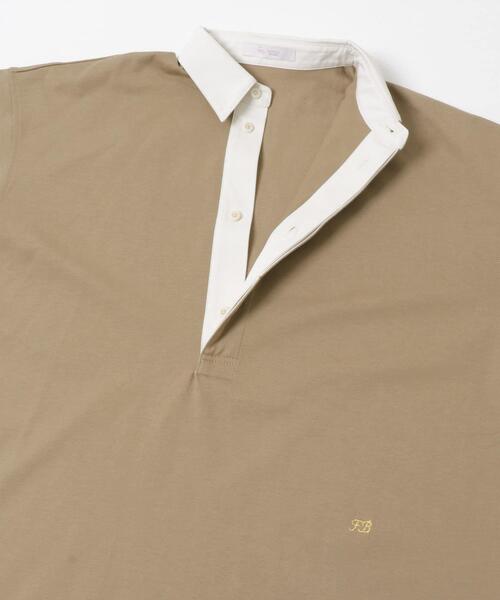 F by ROSSO(エフバイロッソ)の「F by ROSSO ラガーチュニックプルオーバー(Tシャツ/カットソー・レディース・ネイビー/ベージュ・FREE)」の7枚目の写真