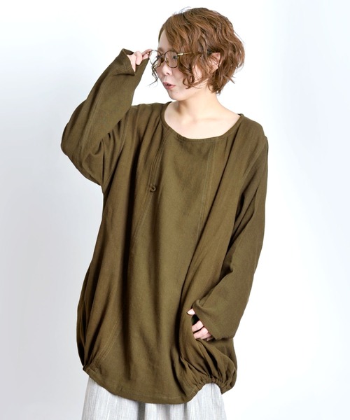 MARAI（マーライ）の「コクーンチュニック こなれ感（チュニック・レディース・A/B/C/D/E/F/G/H/I/J・FREE）」の3枚目の写真