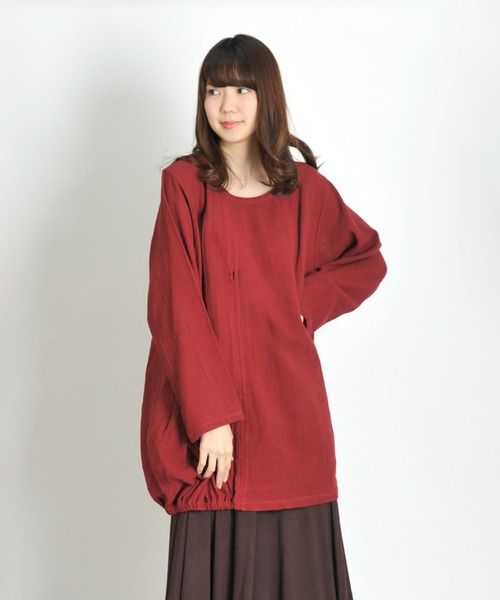 MARAI（マーライ）の「コクーンチュニック こなれ感（チュニック・レディース・A/B/C/D/E/F/G/H/I/J・FREE）」の6枚目の写真