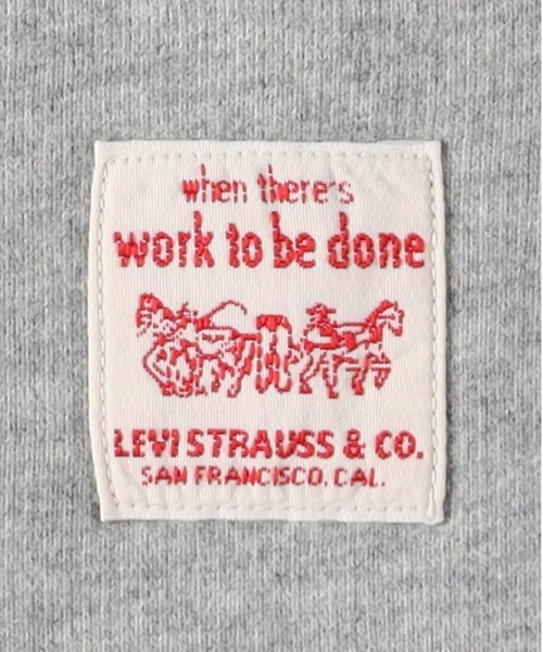 Levi's(リーバイス)の「【Levi's】ジップパーカー (フルジップ/フード/柔らか素材/耐久性/ベーシック/レイヤード/シーズンレス/デイリーユース/リーバイス)(スウェット・メンズ・グレー・L/M/S)」の6枚目の写真