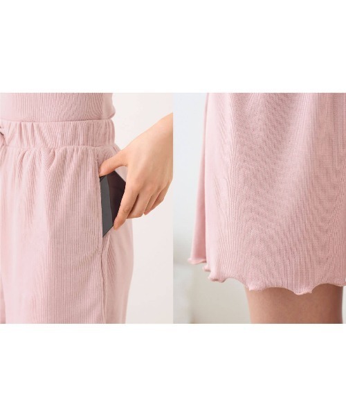 tutuanna(チュチュアンナ)の「ショートパンツ カップ付きルームウェア3点セット(ルームウェア/パジャマ・レディース・ピンク/グリーン系その他3/チャコール・L/M/S)」の20枚目の写真