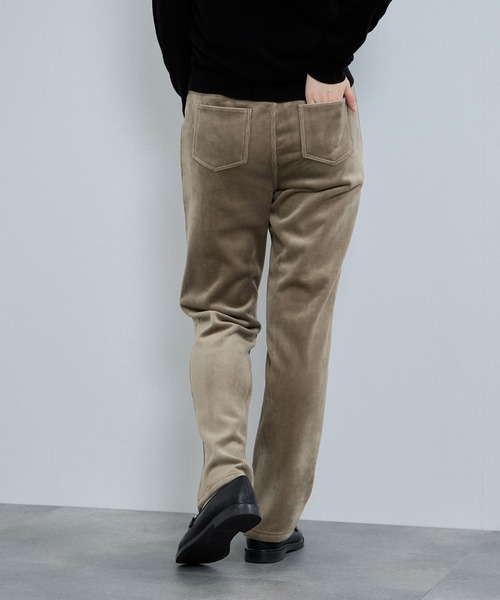 NAVY（ネイビー）の「nAvy マックヒート コーデュロイ裏ベロア ストレートパンツ（その他パンツ・レディース・ブラック/カーキブラウン/ベージュ・L/M/S）」の12枚目の写真