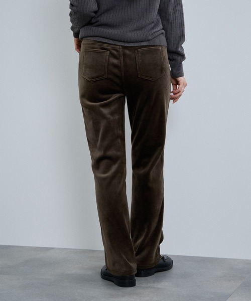 NAVY（ネイビー）の「nAvy マックヒート コーデュロイ裏ベロア ストレートパンツ（その他パンツ・レディース・ブラック/カーキブラウン/ベージュ・L/M/S）」の17枚目の写真