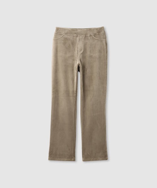 NAVY（ネイビー）の「nAvy マックヒート コーデュロイ裏ベロア ストレートパンツ（その他パンツ・レディース・ブラック/カーキブラウン/ベージュ・L/M/S）」の22枚目の写真