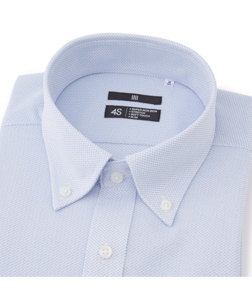 セール】【スーパーノンアイロン・ストレッチ・速乾】【長袖】【BLACK