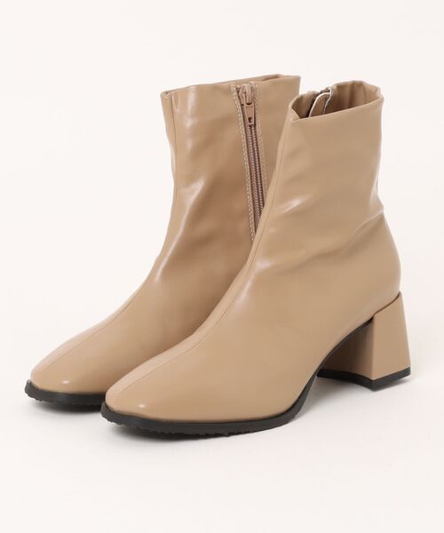 minia（ミニア）の「【minia】レディース ストレッチブーツ（ブーツ・レディース・ベージュ/ブラック/ダークブラウン・S/M/L/LL）」の3枚目の写真