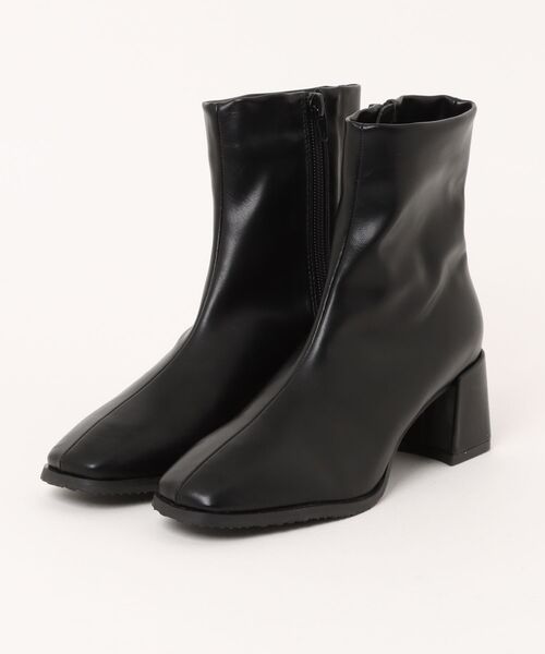 minia（ミニア）の「【minia】レディース ストレッチブーツ（ブーツ・レディース・ベージュ/ブラック/ダークブラウン・S/M/L/LL）」の2枚目の写真