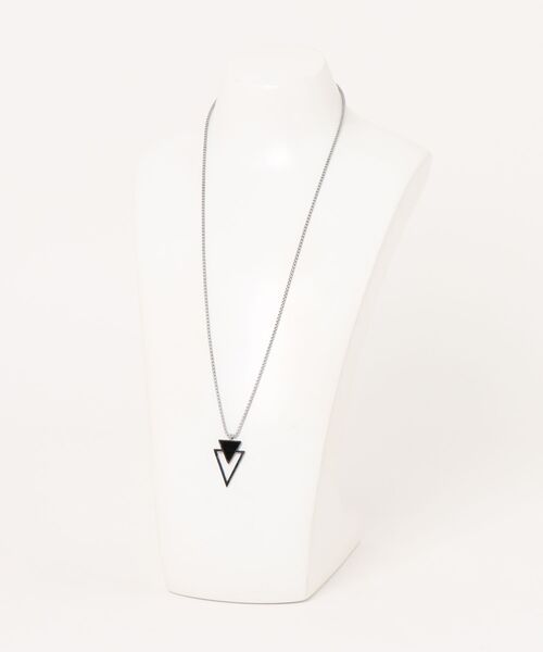 Bz】メンズ トライアングル ネックレス ペンダント(BDS)（ネックレス